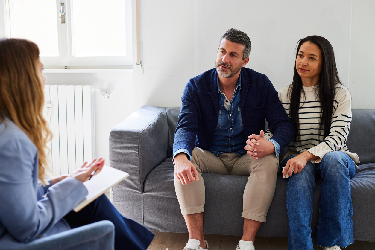 couple at counseling together.